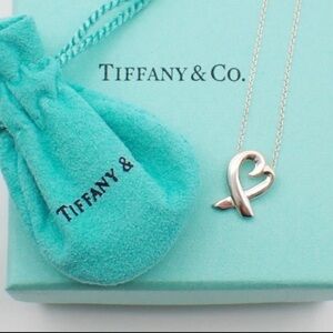 Tiffany & Co. Loving Heart Necklace Paloma Picasso Ag 925 Silver 16”